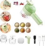 4-in-1 Electric Veggie Cutter & Grinder