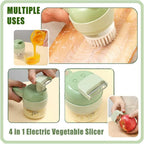 4-in-1 Electric Veggie Cutter & Grinder