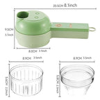 4-in-1 Electric Veggie Cutter & Grinder