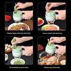 4-in-1 Electric Veggie Cutter & Grinder