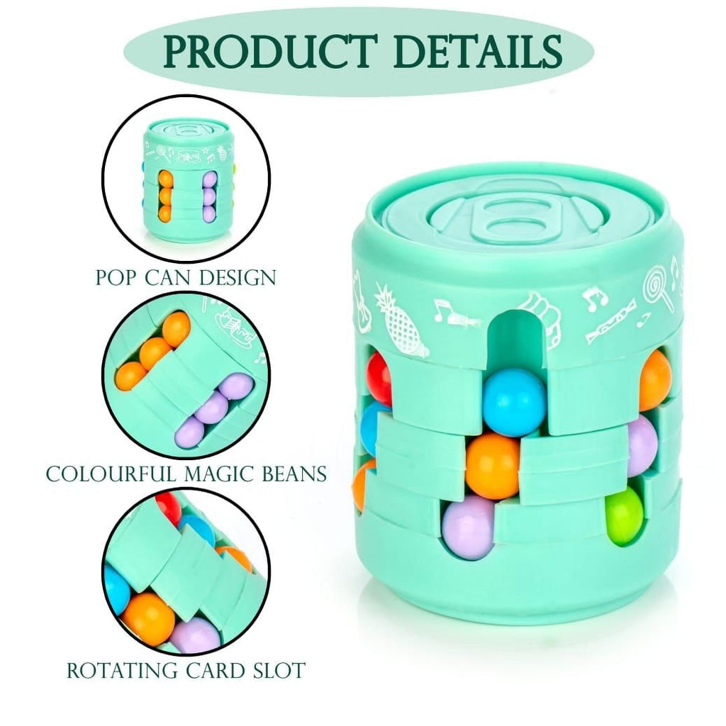 Can Cube Toy Magic Bean Rotating Sliding Puzzle Game